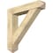 Ekena Millwork Traditional Arts and Crafts Rough Sawn Bracket w/ Offset Brace, Douglas Fir, 8"W x 40"D x 40"H BKT0806X40X40TRA03RDF - alternate 1
